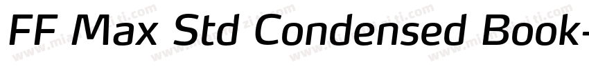 FF Max Std Condensed Book字体转换